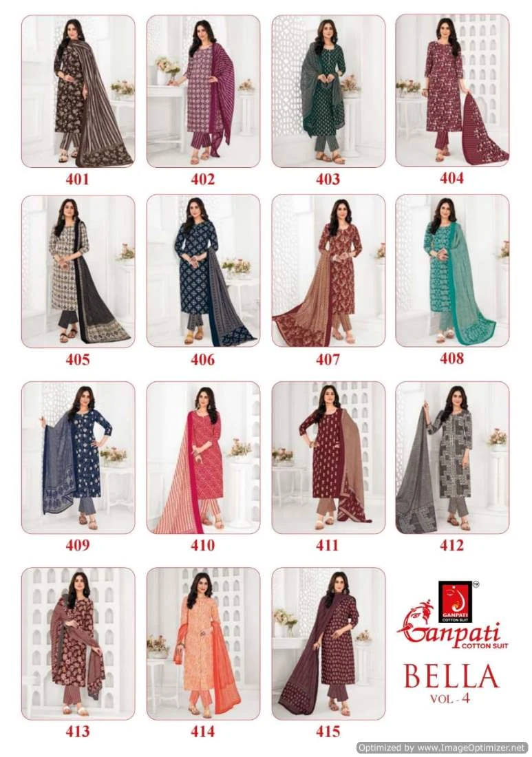 Ganpati Bella Vol 4 Cotton Wholesale Readymade Salwar Suit Catalog — Wholesale Salwar Suits, Ganpati wholesale from Surat — view 16